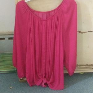 Dark pink blouse